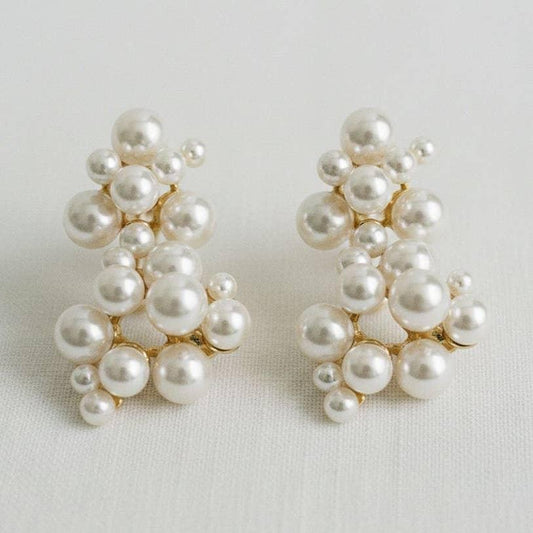 Pearl Bead Drop Earrings