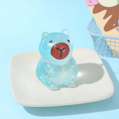 Maltose Glitter cute capybara squishy Toy