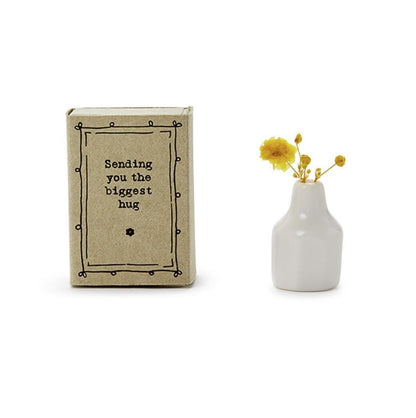 Lovely Matchbox Vase with Flowers