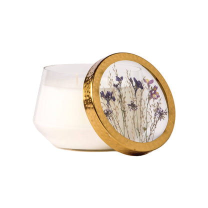Roman Lavender Signature Pressed Flower Candle