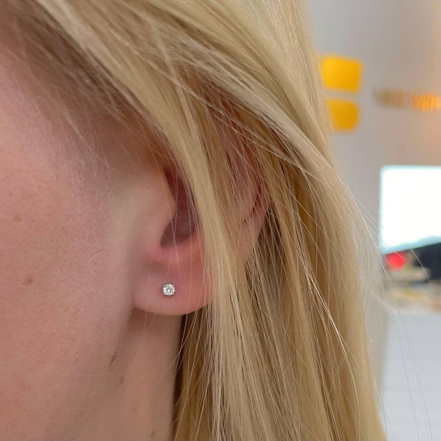 Crystal Gem Micro Stud Earrings
