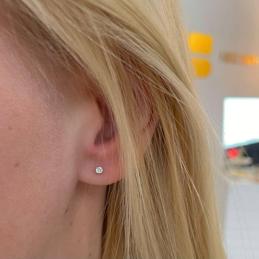Crystal Gem Micro Stud Earrings
