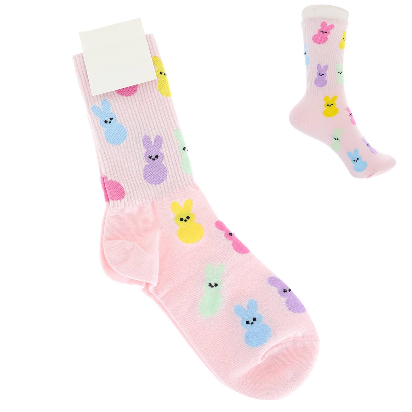 Easter Bunny Knit Rabbit Crew Socks