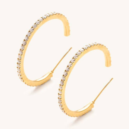Sutton Crystal Hoops