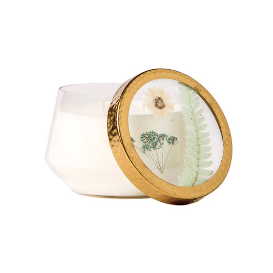 Beach Daisy Signature Pressed Flower Candle