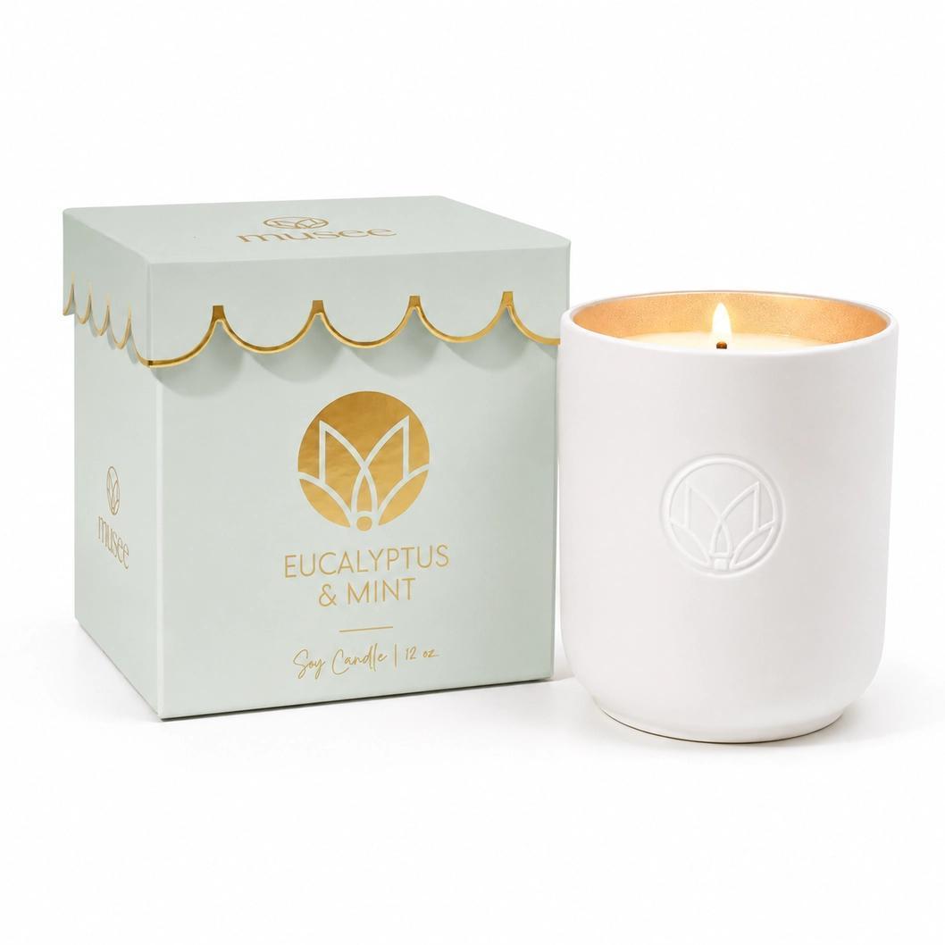 Scalloped Soy Candle