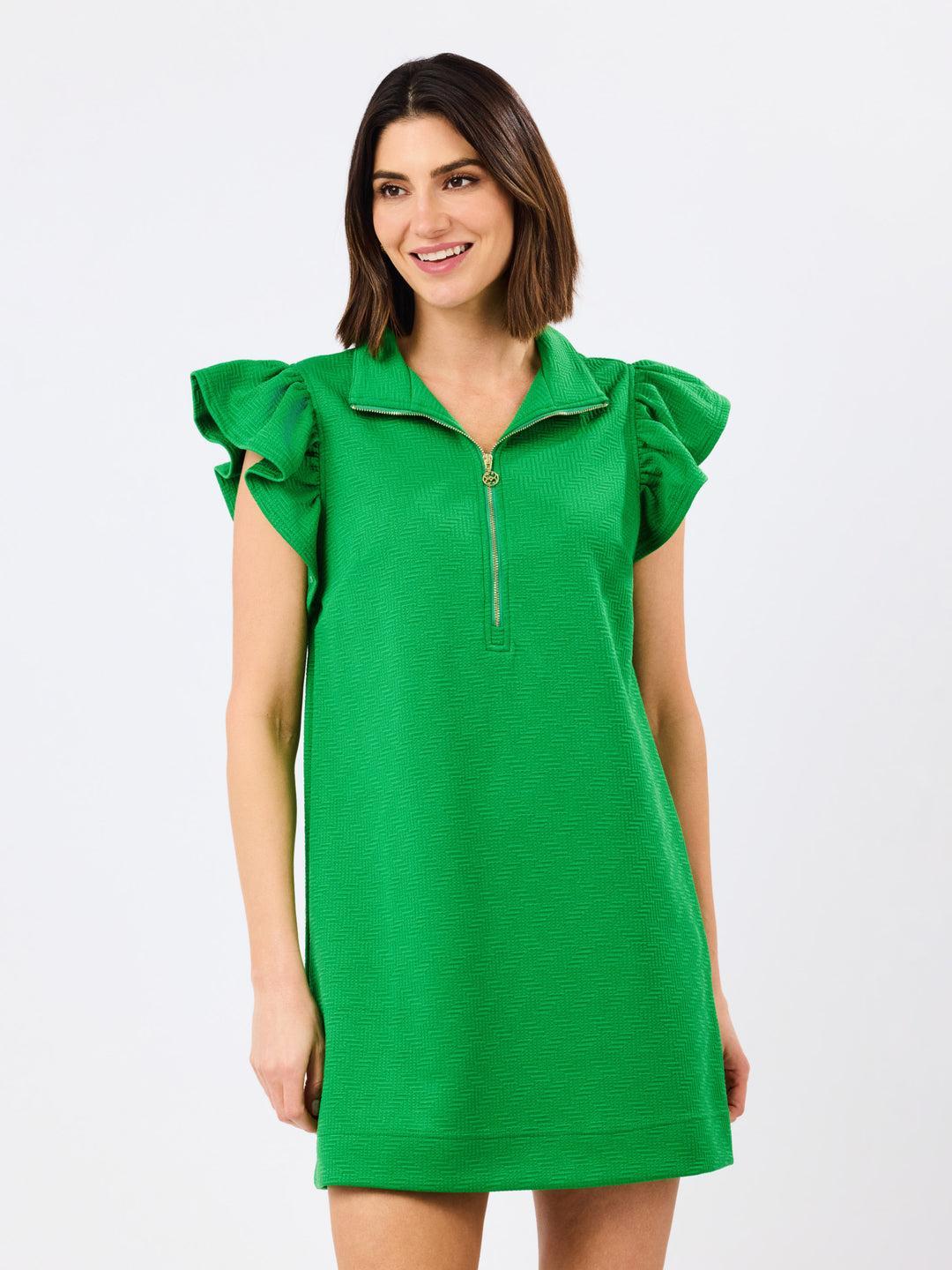 Paige Pop-Collar Mini Dress