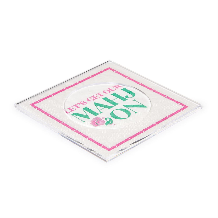 Clear Cocktail Coasters in Gift Box