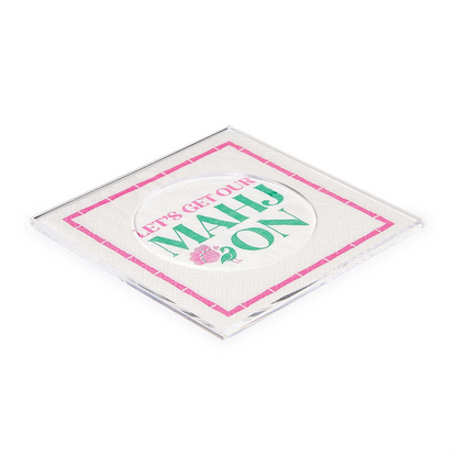 Clear Cocktail Coasters in Gift Box