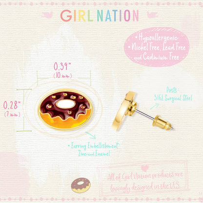 Yummy Donut Cutie Stud Earrings