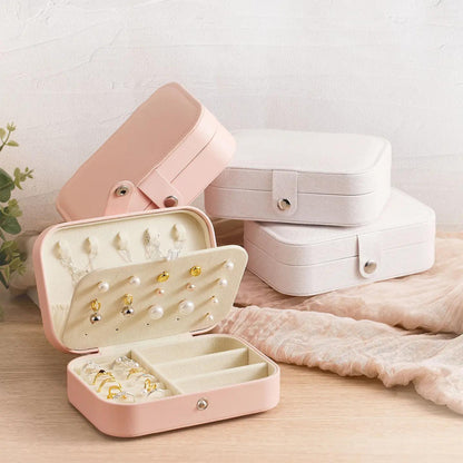 Floral Jewelry Case - Pink & White