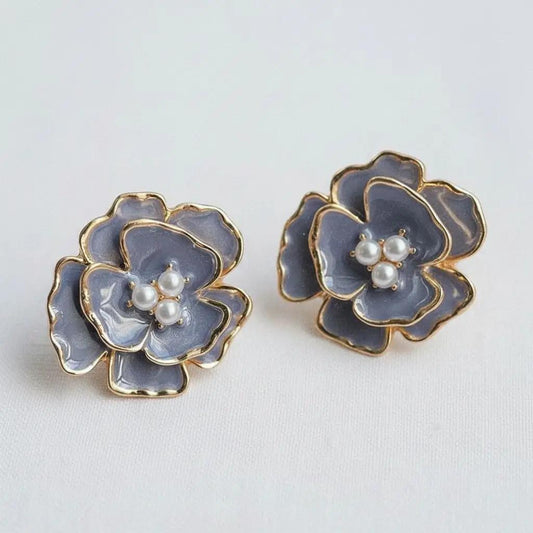 Artistic Pansy Earrings