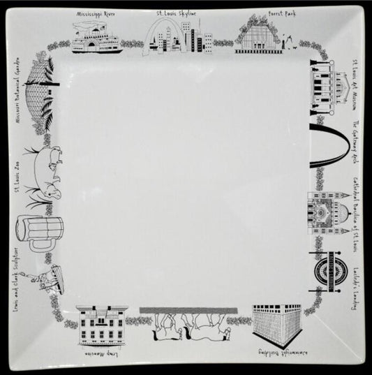 STL SKYLINE SQUARE PLATE
