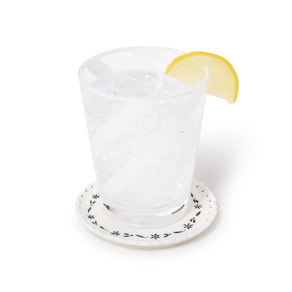 Flora Scallop Coaster with Quote