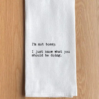 Text Printed Kitchen Towel