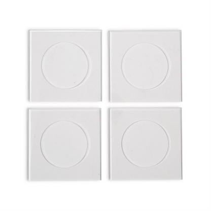 Clear Cocktail Coasters in Gift Box