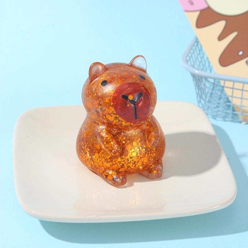 Maltose Glitter cute capybara squishy Toy