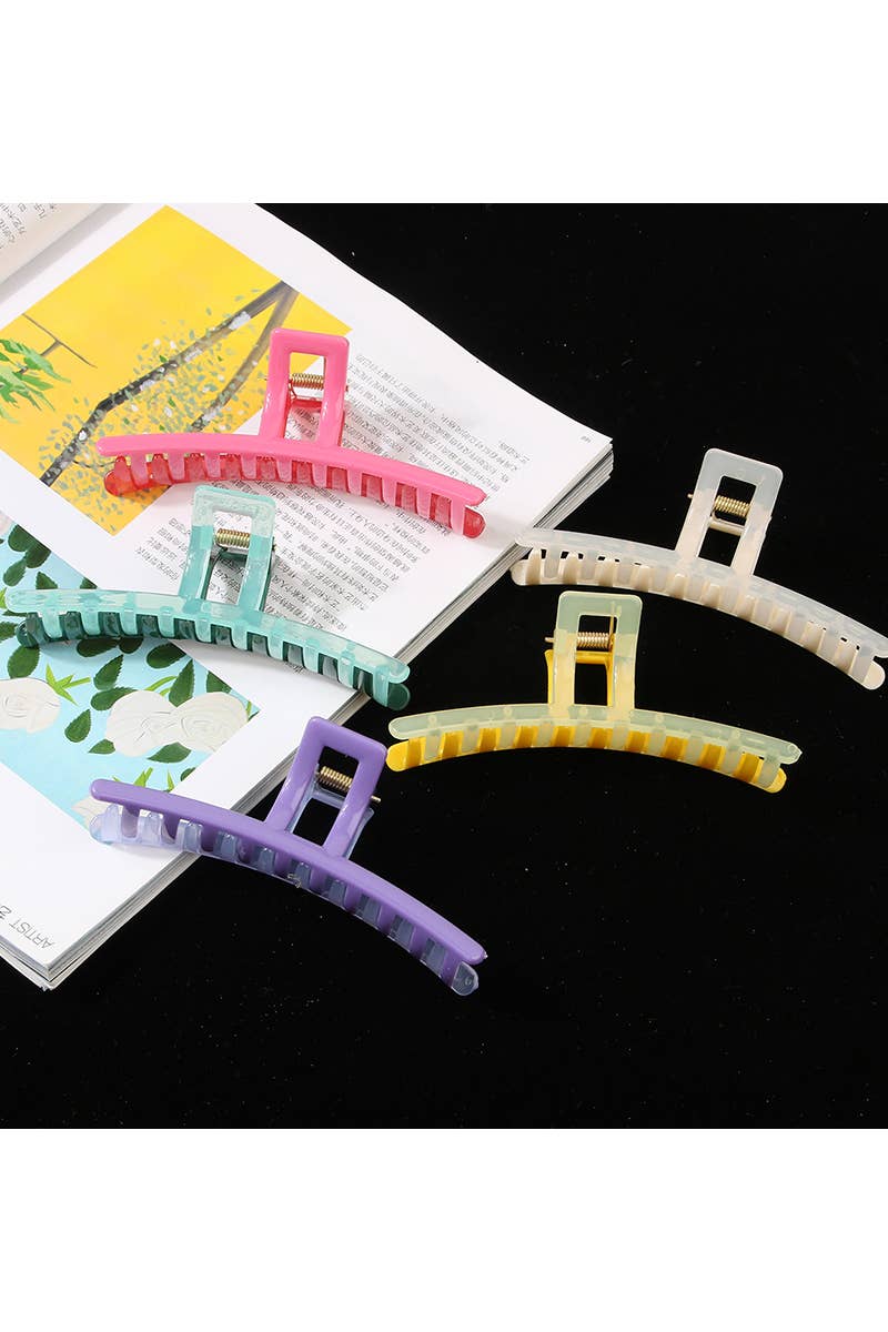 TWO TONE COLOR CASUAL HAIR CLAW HAIR CLIP_CWAHA0112