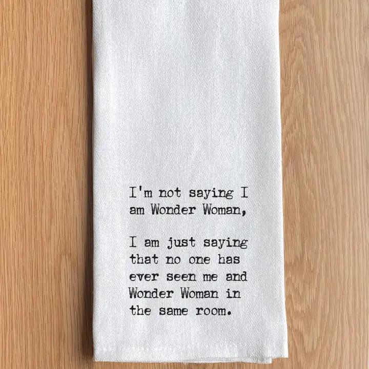 Text Printed Kitchen Towel