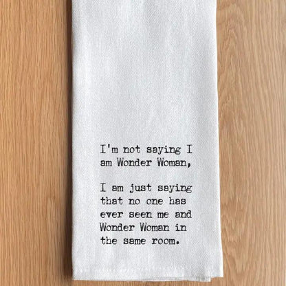 Text Printed Kitchen Towel