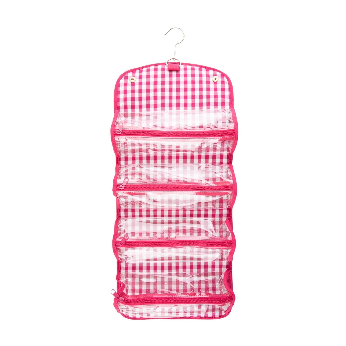 Gingham Roll Up Cosmetic