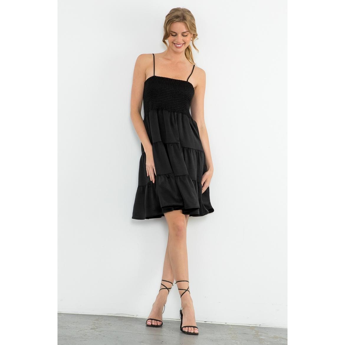 Smocked Tiered Midi Dress