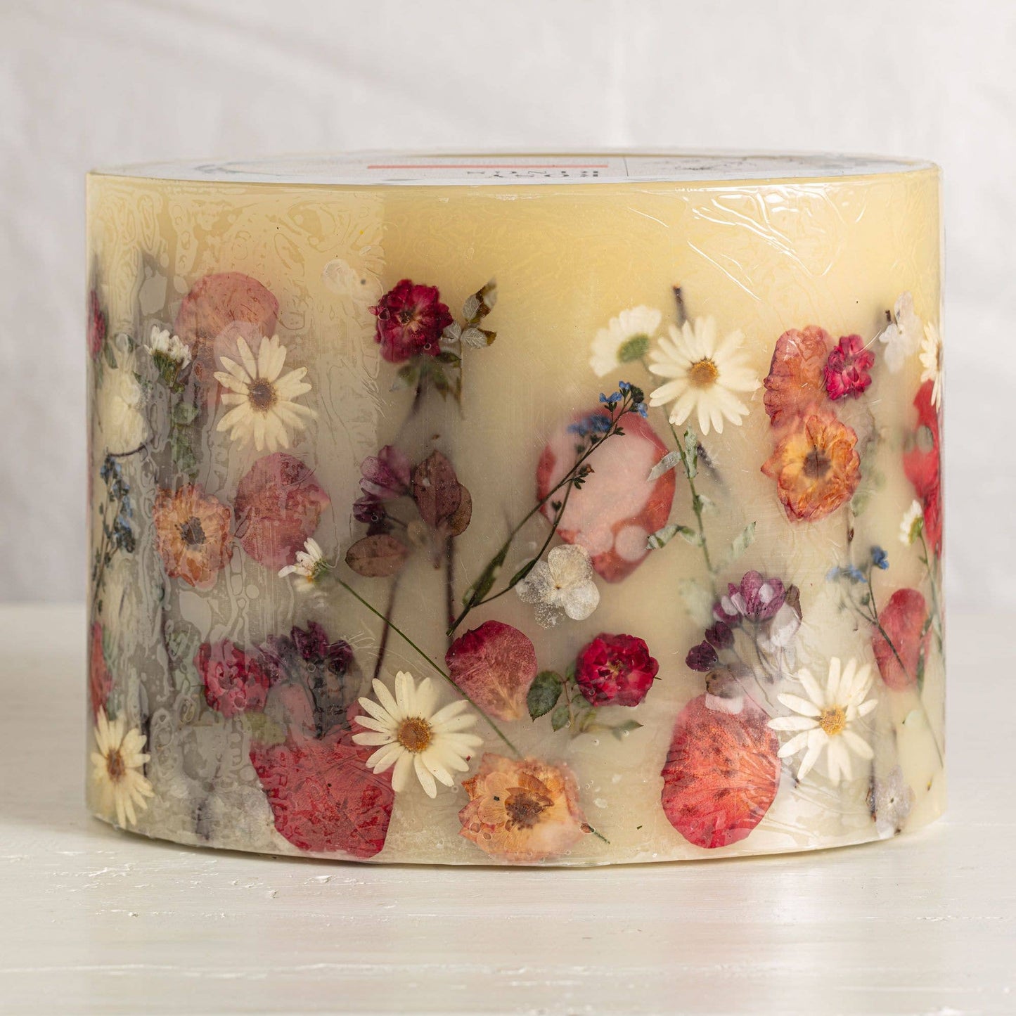 Apricot Rose Oval Botanical Candle