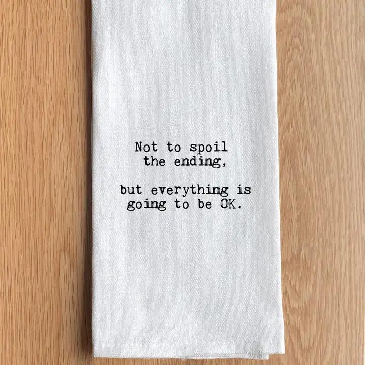 Text Printed Kitchen Towel