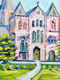 Pink Cathedral Stretched Canvas