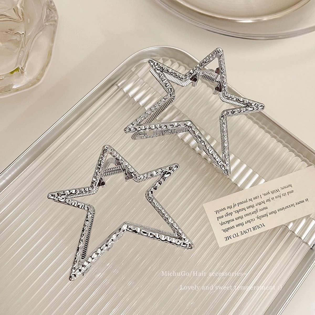 HOLLOW FIVE-POINTED STAR SHARK CLIP GRAB CLIP_CWAHA0460