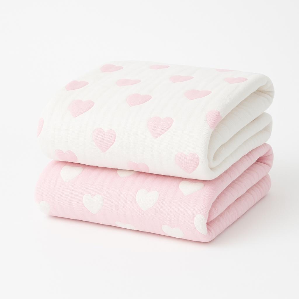 Woven Hearts Baby Blanket