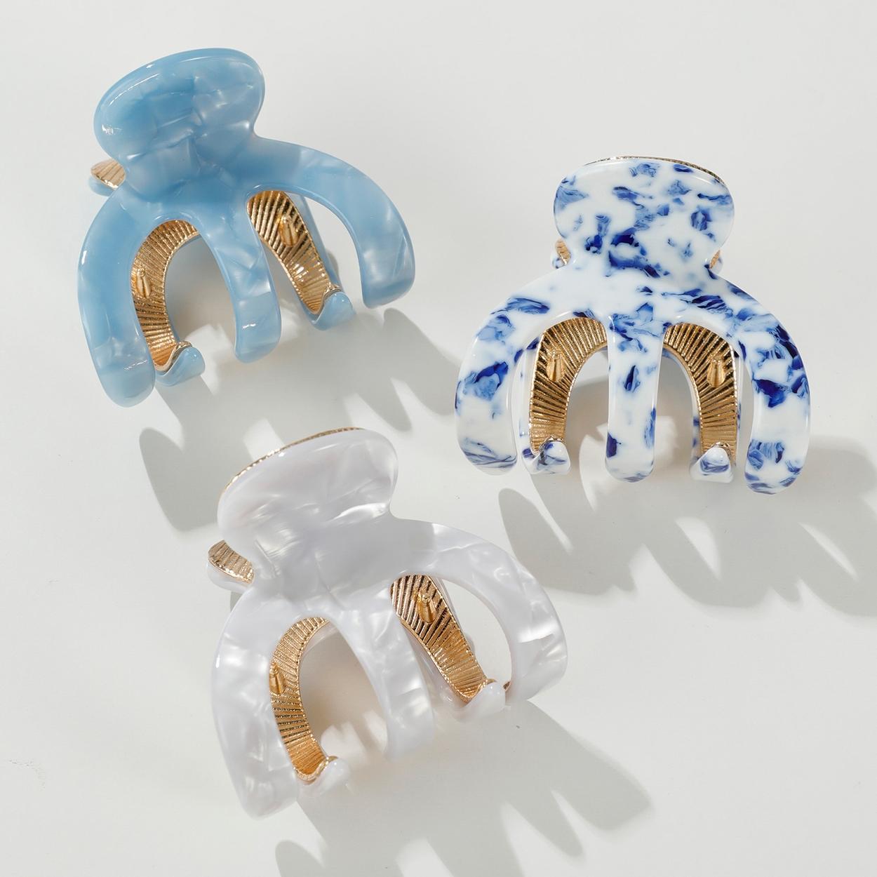 Small Octopus Metal Claw Clip