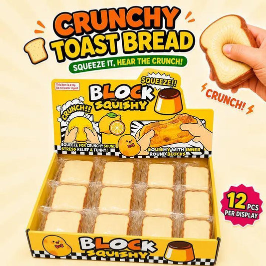 Crunchy Toast Bread ASMR Crunch Squishy Stress Toy