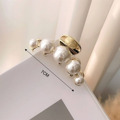 PEARL ALLOY GOLD HAIR CLAW CLIPS_CWAHA0403