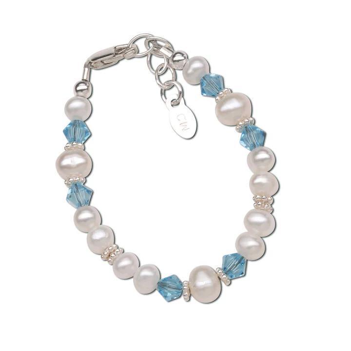 Baby Birthstone Bracelet with Pearls