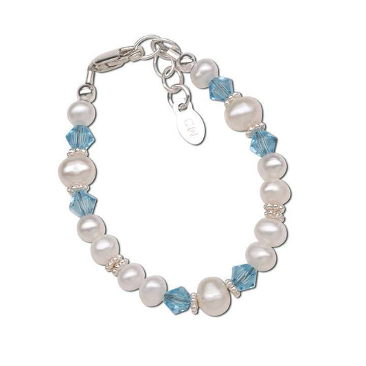 Baby Birthstone Bracelet with Pearls