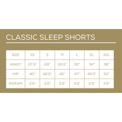 Champagne Bubbles Sleep Shorts