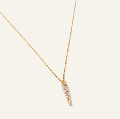 Crystal Spike Necklace- Waterproof