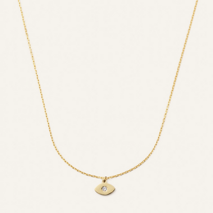 Golden Evil Eye Necklace- Waterproof