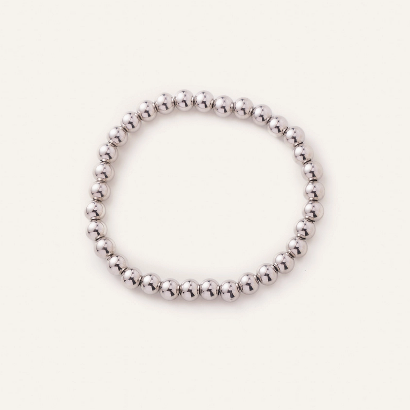 Waterproof Silver Ball Bracelets- Small, Medium or Large