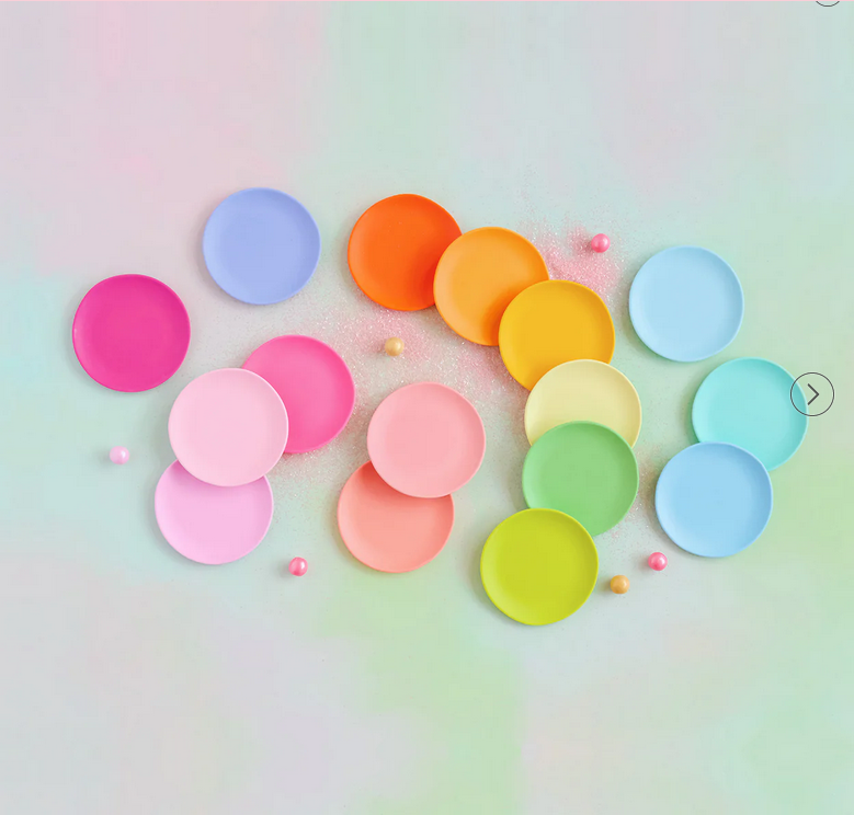 Rainbow Dessert Plate