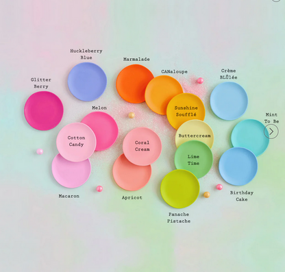 Rainbow Dessert Plate