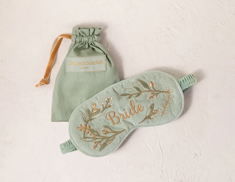 Olive Branch Bride Sage Eye Mask
