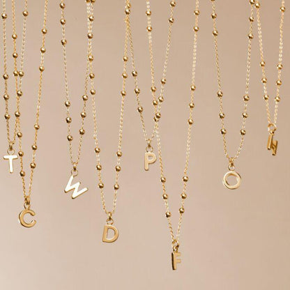 Alphabet Initial Necklace