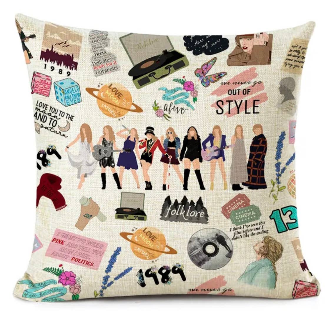 Taylor Swift Music Pillow