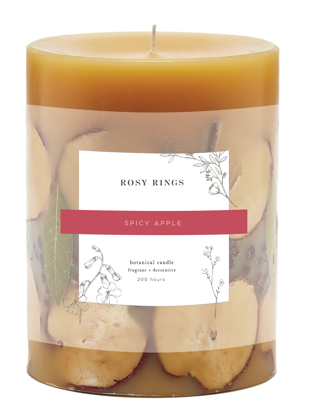 Spicy Apple Accent Botanical Candle