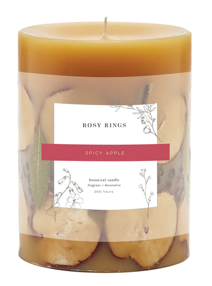 Spicy Apple Accent Botanical Candle