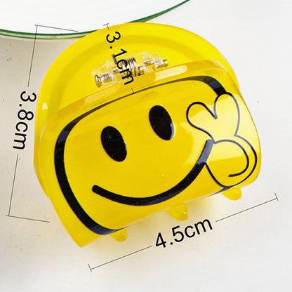 SMILING FACE CUTE HAIR CLIPS LARGE FOR GIRLS_CWAHA0280