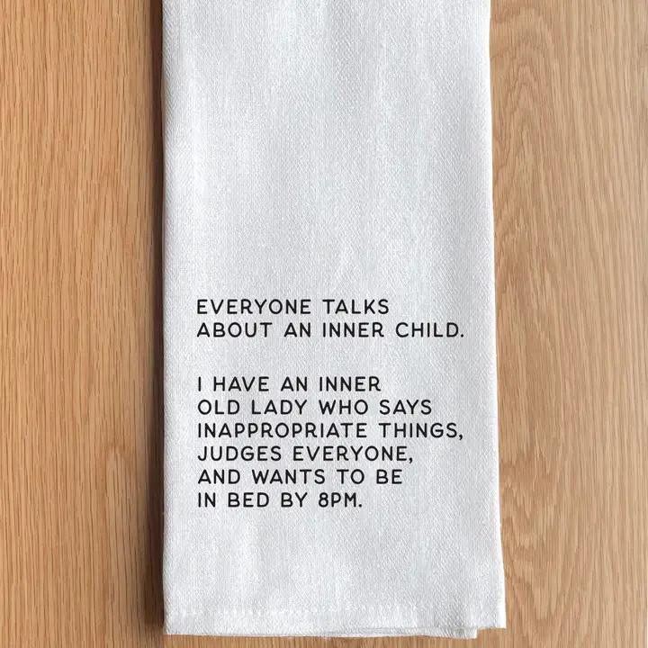 Text Printed Kitchen Towel