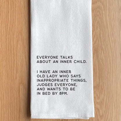 Text Printed Kitchen Towel